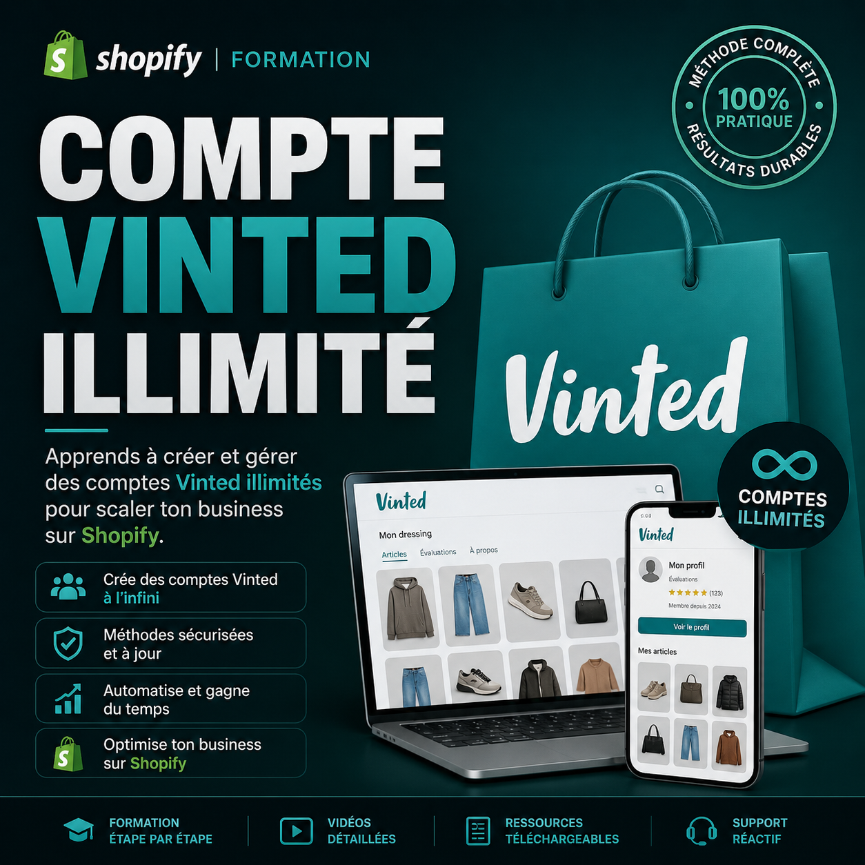 Formation compte Vinted illimité
